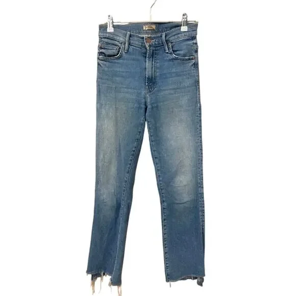 Mother The Insider Crop Step Fray Jeans size 23 - Picture 4 of 7